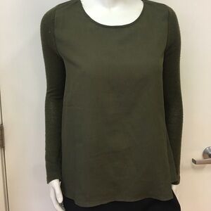 Forever 21 Olive shirt long sleeve top sz m